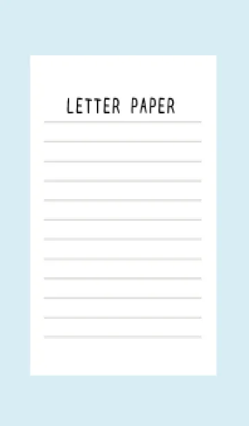 [LINE着せ替え] 便箋の着せかえ/ライトブルー/イエローの画像1