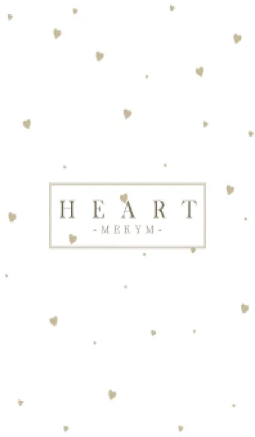 [LINE着せ替え] HEART BEIGE-SIMPLE MEKYM 6の画像1