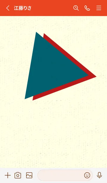 [LINE着せ替え] 三角型の着せかえ ブルーカナールの画像2