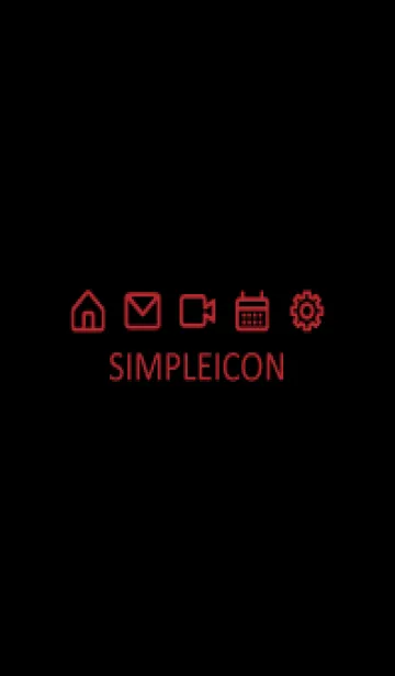 [LINE着せ替え] SIMPLE ICON -BLACK- 79の画像1