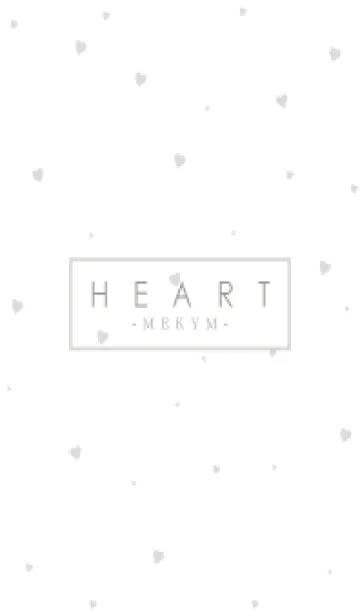 [LINE着せ替え] HEART GRAY-SIMPLE MEKYM 6の画像1