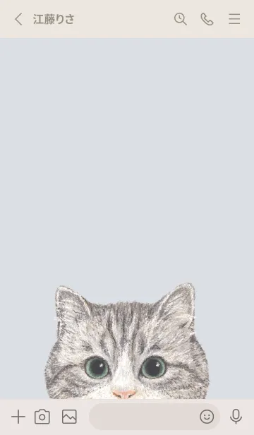 [LINE着せ替え] ICON CAT - マンチカン - PASTEL BL/02の画像2