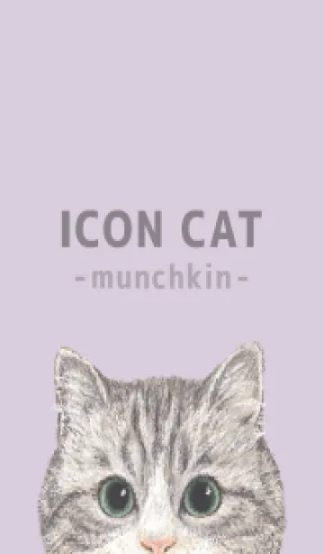 [LINE着せ替え] ICON CAT - マンチカン - PASTEL PL/02の画像1