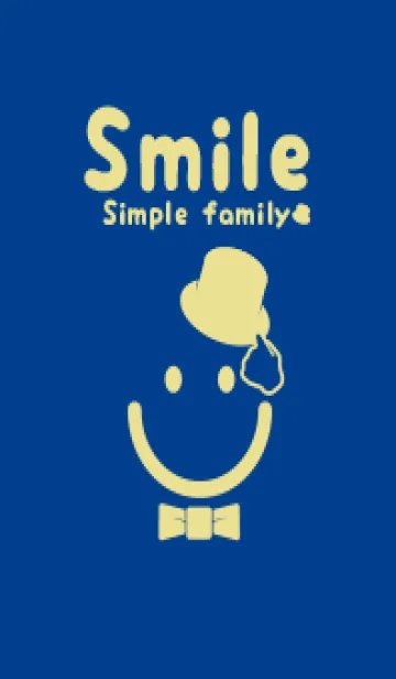 [LINE着せ替え] スマイル＆紳士 インクブルーの画像1