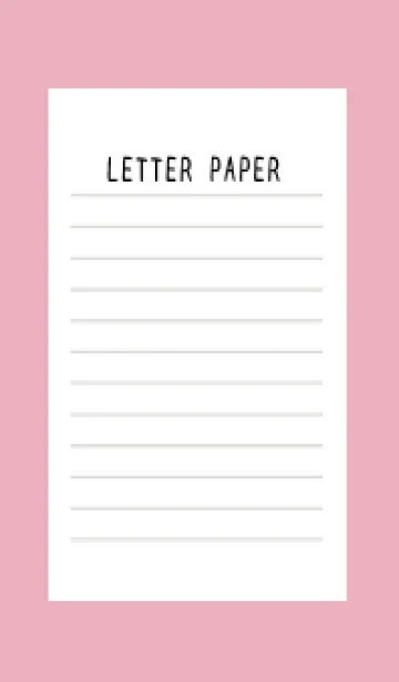 [LINE着せ替え] 便箋の着せかえ/ローズピンクの画像1