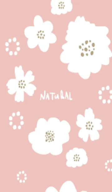 [LINE着せ替え] 白花と白丸9の画像1