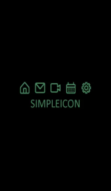 [LINE着せ替え] SIMPLE ICON -BLACK- 80の画像1