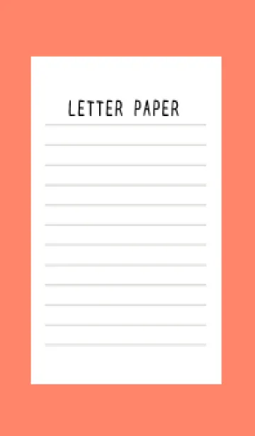 [LINE着せ替え] 便箋の着せかえ/アプリコットカラーの画像1