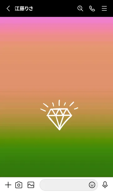 [LINE着せ替え] グラデーション ダイアモンド  284の画像2