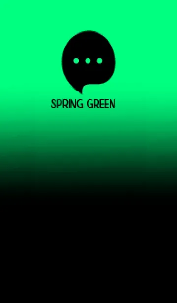 [LINE着せ替え] Black & Spring Green Theme V.4 (JP)の画像1
