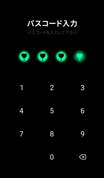 [LINE着せ替え] Black & Spring Green Theme V.4 (JP)の画像4
