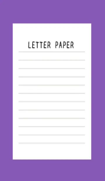 [LINE着せ替え] 便箋の着せかえ/パープル/イエローの画像1