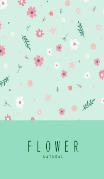 [LINE着せ替え] FLOWER MINT GREEN -NATURAL-7の画像1