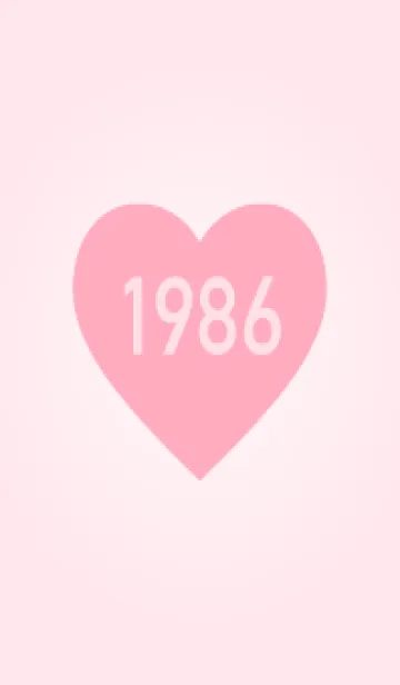 [LINE着せ替え] 1986年生まれ/シンプルピンク着せ替えの画像1