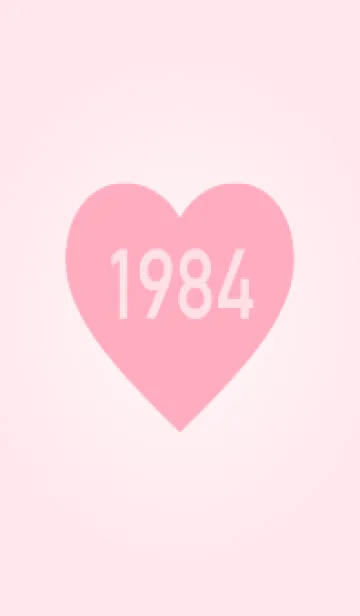 [LINE着せ替え] 1984年生まれ/シンプルピンク着せ替えの画像1