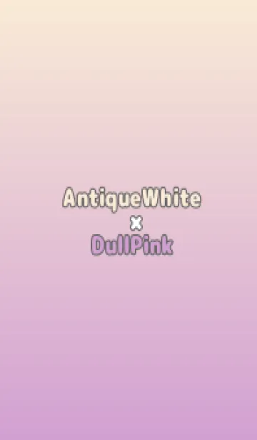 [LINE着せ替え] アンティークホワイト★くすみピンク.TKCの画像1