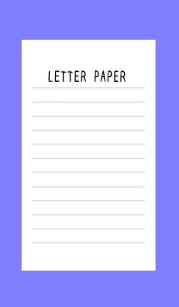 [LINE着せ替え] 便箋の着せかえ/ブルーパープルの画像1