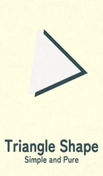 [LINE着せ替え] 三角型の着せかえ パールホワイトの画像1