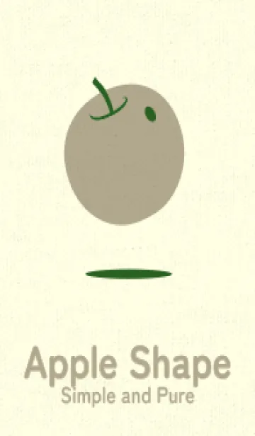 [LINE着せ替え] りんご型のきせかえ スプルースグリーンの画像1