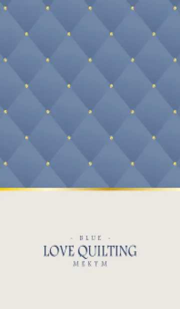 [LINE着せ替え] LOVE QUILTING - DUSKY BLUE 12の画像1