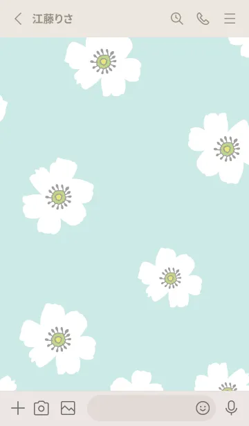 [LINE着せ替え] かわいい アネモネ19の画像2