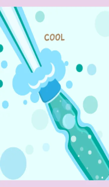 [LINE着せ替え] 冷たいラムネ 紫色の画像1