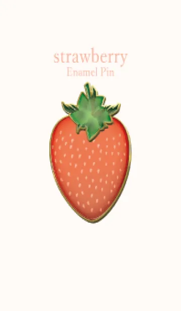 [LINE着せ替え] strawberry Enamel Pin 63の画像1