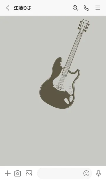 [LINE着せ替え] ELECTRIC GUITAR CLR パールグレイの画像2
