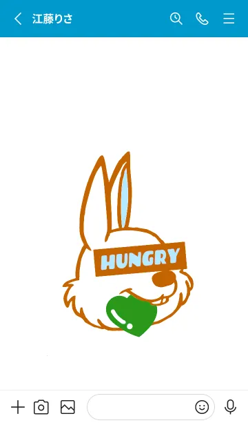 [LINE着せ替え] ハングリーラビット 383の画像2