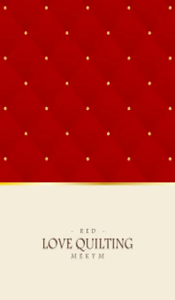 [LINE着せ替え] LOVE QUILTING - RED 12の画像1