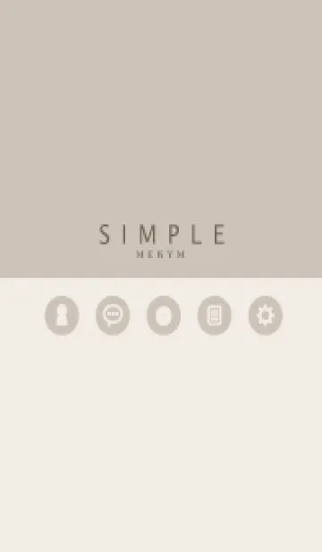 [LINE着せ替え] SIMPLE-ICON BROWN 4の画像1