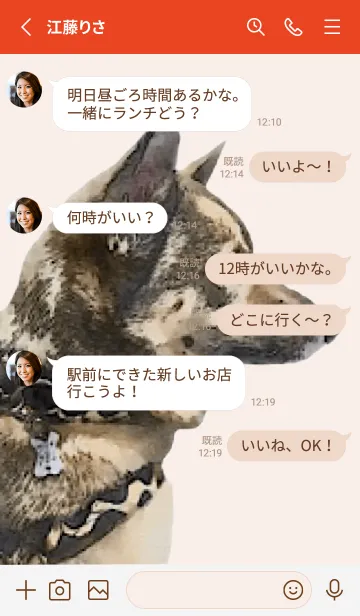 [LINE着せ替え] HANAGURO MONAKAの画像3