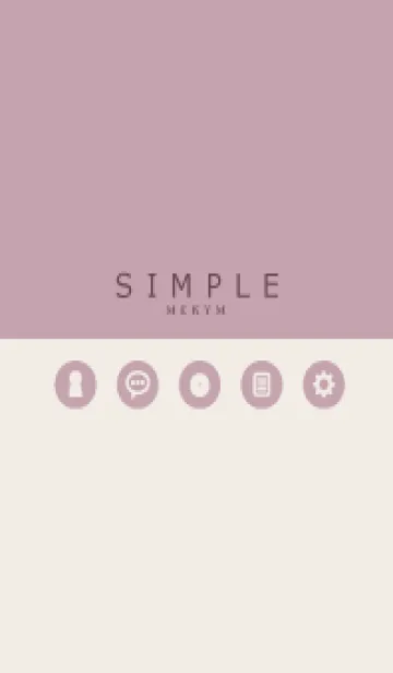 [LINE着せ替え] SIMPLE-ICON PINK 4の画像1