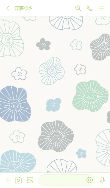 [LINE着せ替え] 北欧風 ポピー21の画像2