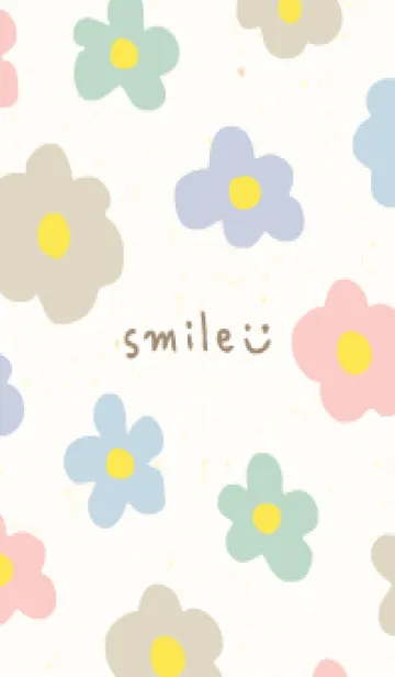 [LINE着せ替え] 北欧風 お花カラフル3の画像1