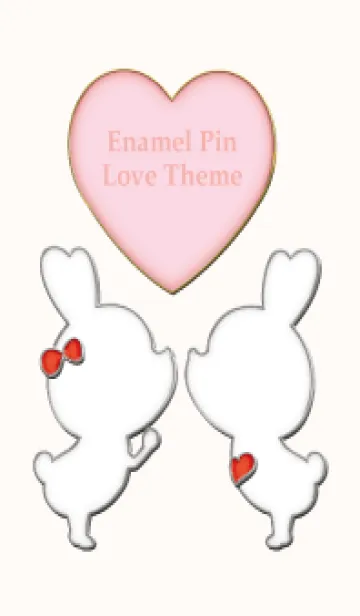 [LINE着せ替え] Enamel Pin LOVE Pair 88の画像1