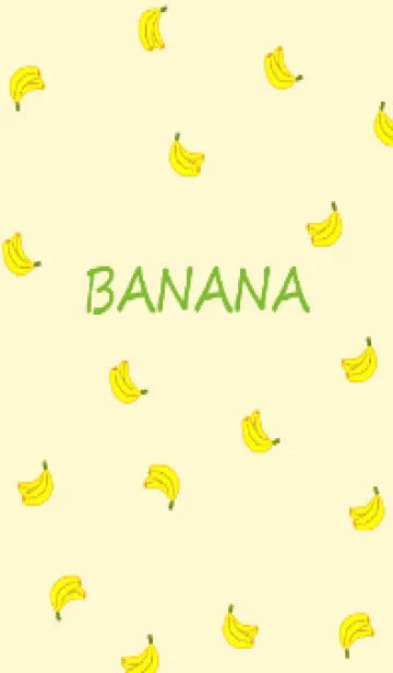 [LINE着せ替え] バナナ総柄 /naturalyellowの画像1