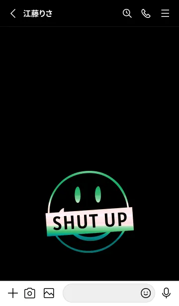 [LINE着せ替え] スマイル グラデーション 301の画像2