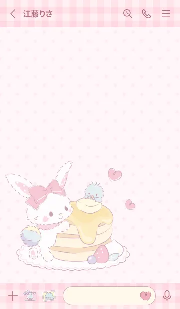 [LINE着せ替え] ウィッシュミーメル  ピンク×スイーツ♡の画像2