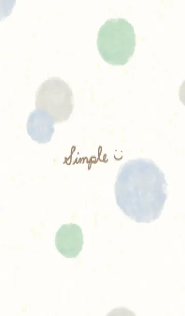 [LINE着せ替え] 水彩 丸 かわいい4の画像1