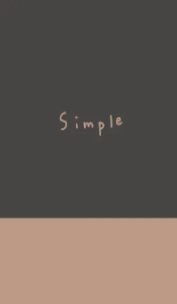 [LINE着せ替え] ベージュ。マットブラック。の画像1