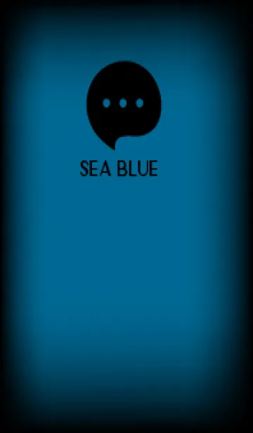 [LINE着せ替え] Black & Sea Blue Theme V4 (JP)の画像1