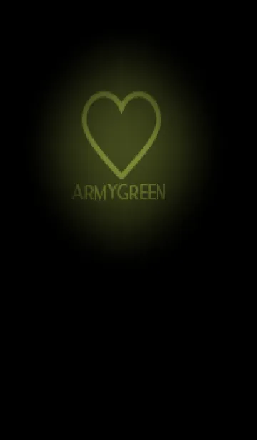 [LINE着せ替え] Army Green Neon Theme V5 (JP)の画像1