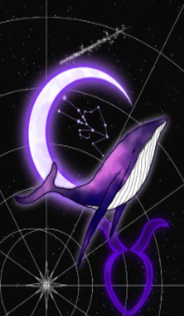 クジラと牡牛座 -紫-の着せ替えメイン画像