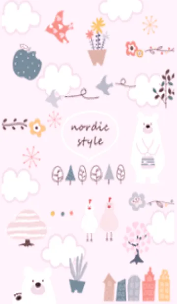 [LINE着せ替え] お洒落ナチュラル♡pinkpurple11_1の画像1