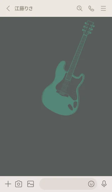 [LINE着せ替え] ELECTRIC GUITAR CLR 石板色の画像2