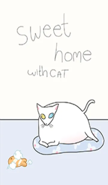 [LINE着せ替え] Look at my fat cat 03 JP (Revised ver.)の画像1