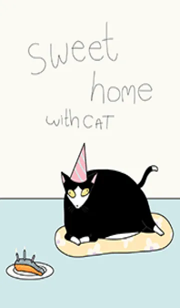 [LINE着せ替え] Look at my fat cat 04 JP (Revised ver.)の画像1