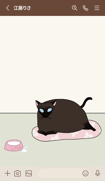 [LINE着せ替え] Look at my fat cat 09 JP (Revised ver.)の画像2