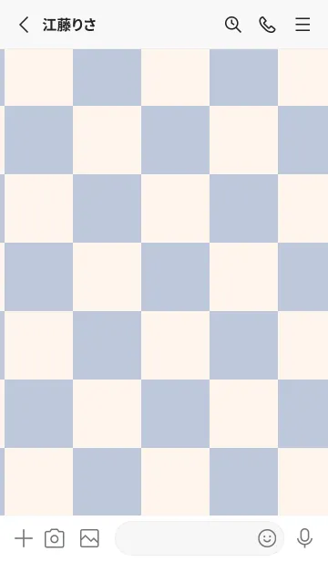 [LINE着せ替え] くすみブルー■貝殻色.TKCの画像2